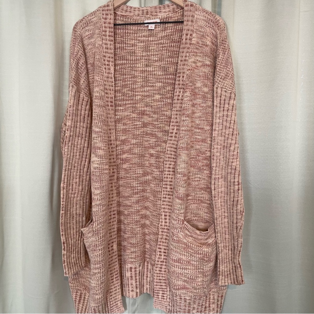 Knox Rose Blush Open-Front Cardigan